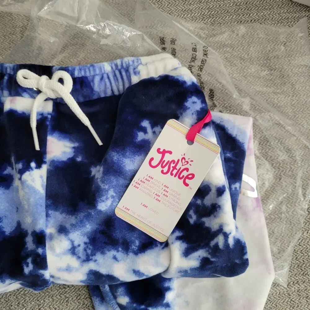 Justice Collection X tie dye joggers size M